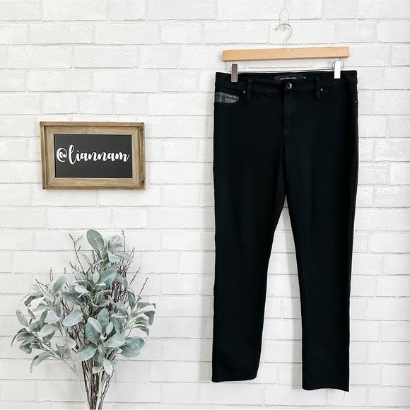 CALVIN KLEIN JEANS Black Stretch Jeggings - Picture 1 of 9